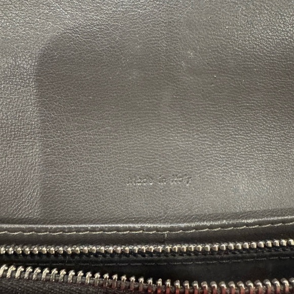 Celine Leather Vintage Bifold Long Wallet Women's - Red With Gray Interior EUC - Picture 8 of 10